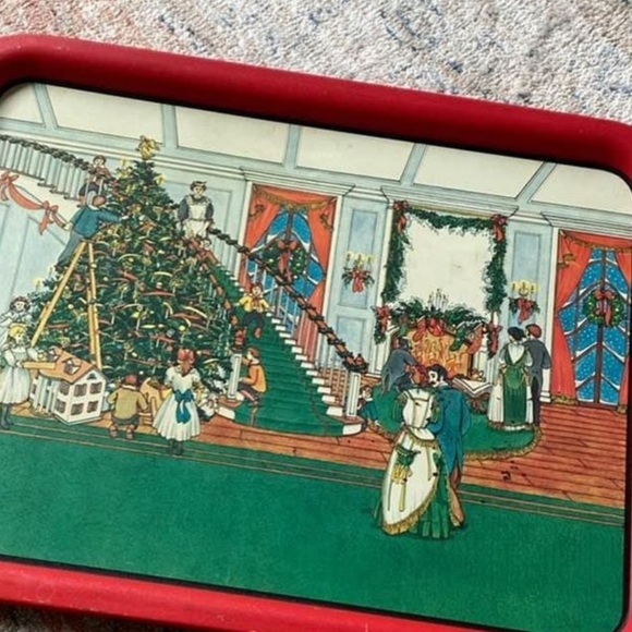 Polpourri Press Vintage Metal Christmas Tray - Picture 2 of 7